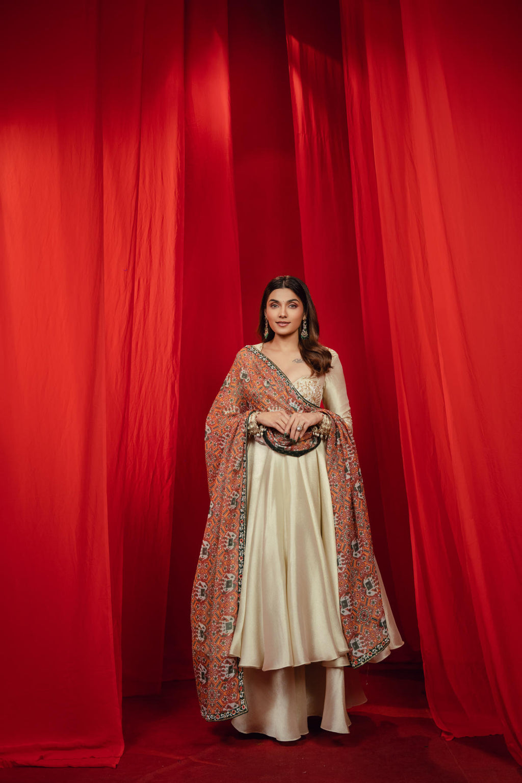Patola Grace Ivory Anarkali