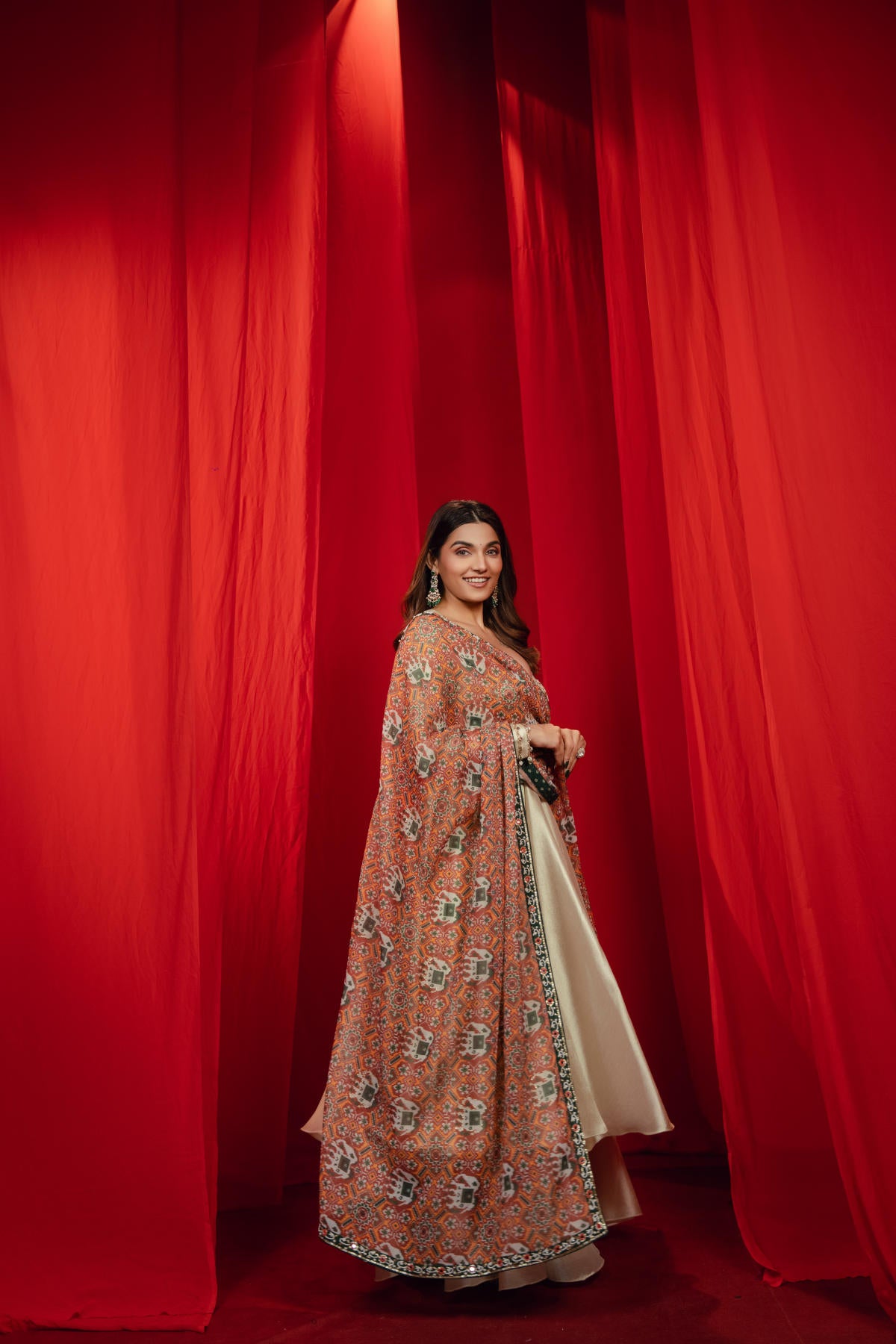 Patola Grace Ivory Anarkali