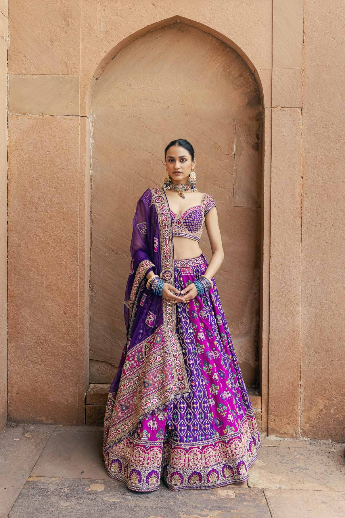 Classic Jamuni Lehenga Set