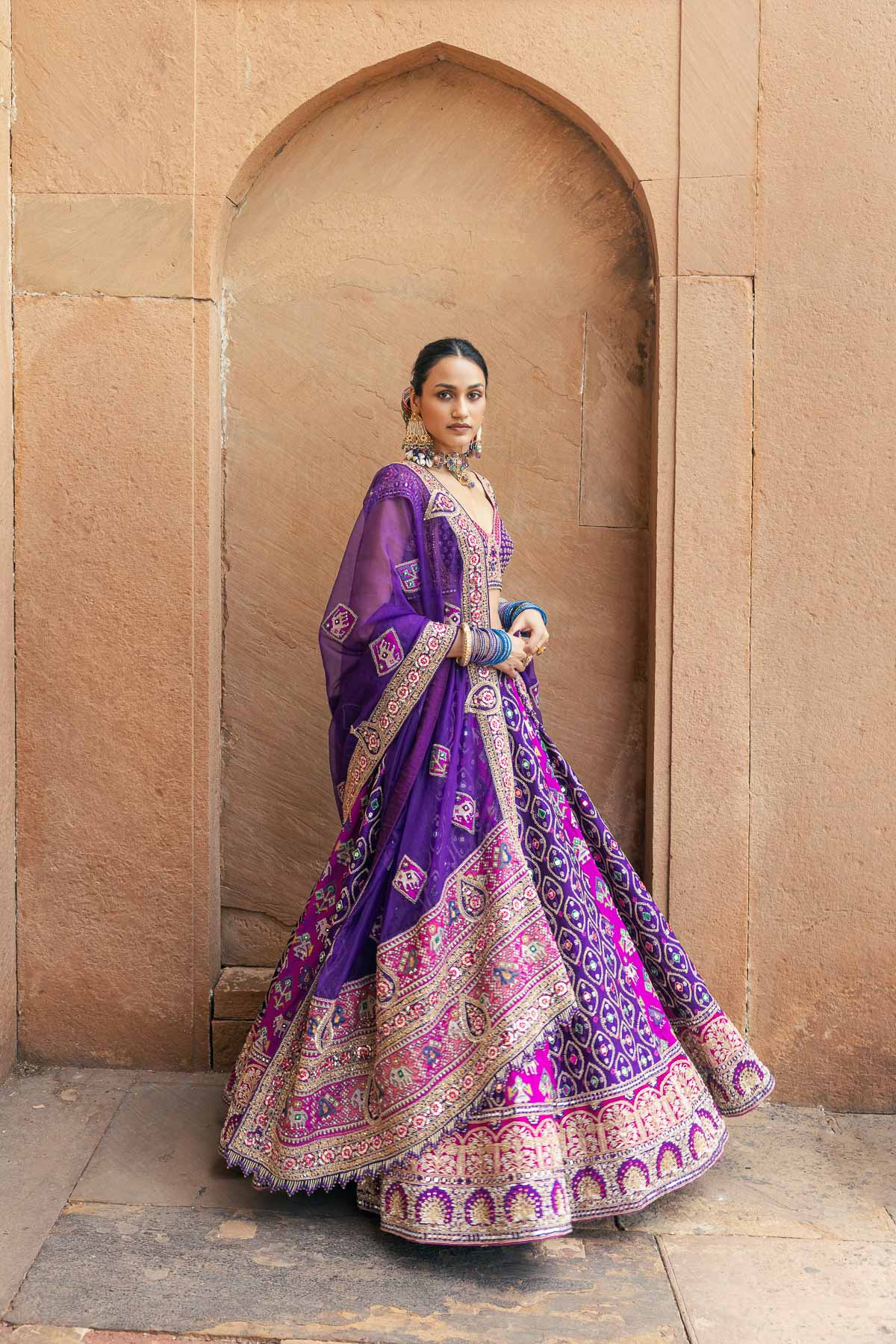Classic Jamuni Lehenga Set