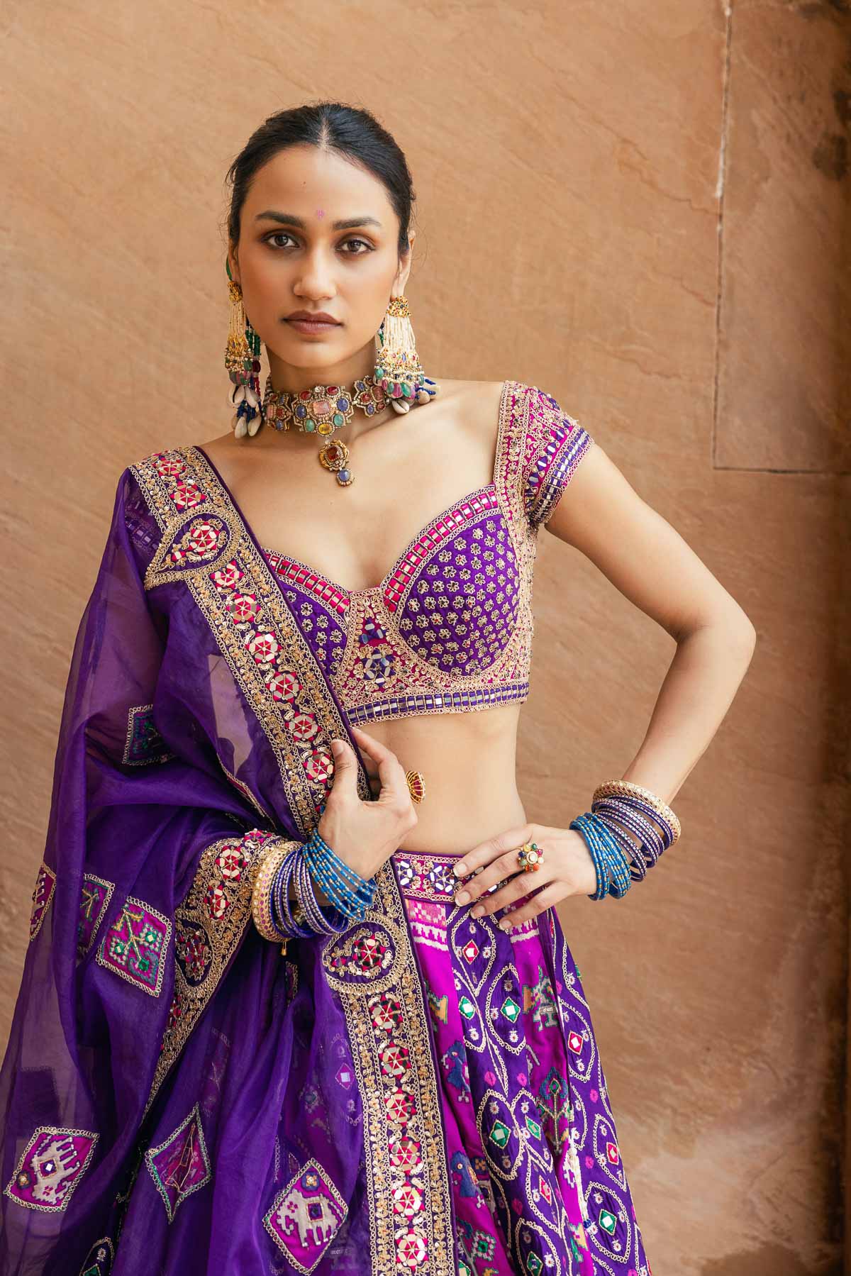 Classic Jamuni Lehenga Set