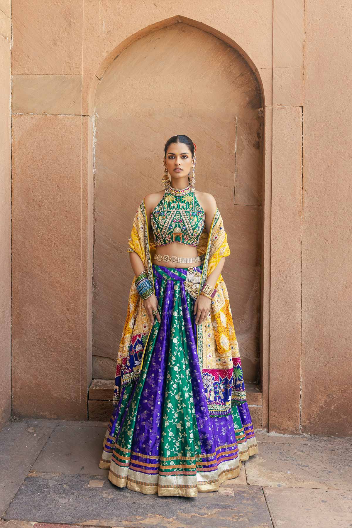 Balam Kesari Lehenga Set