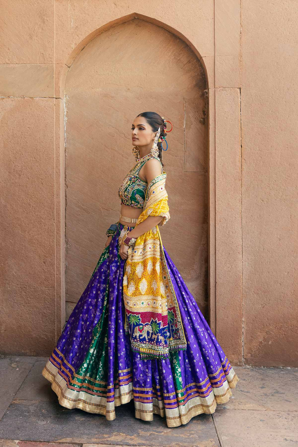 Balam Kesari Lehenga Set
