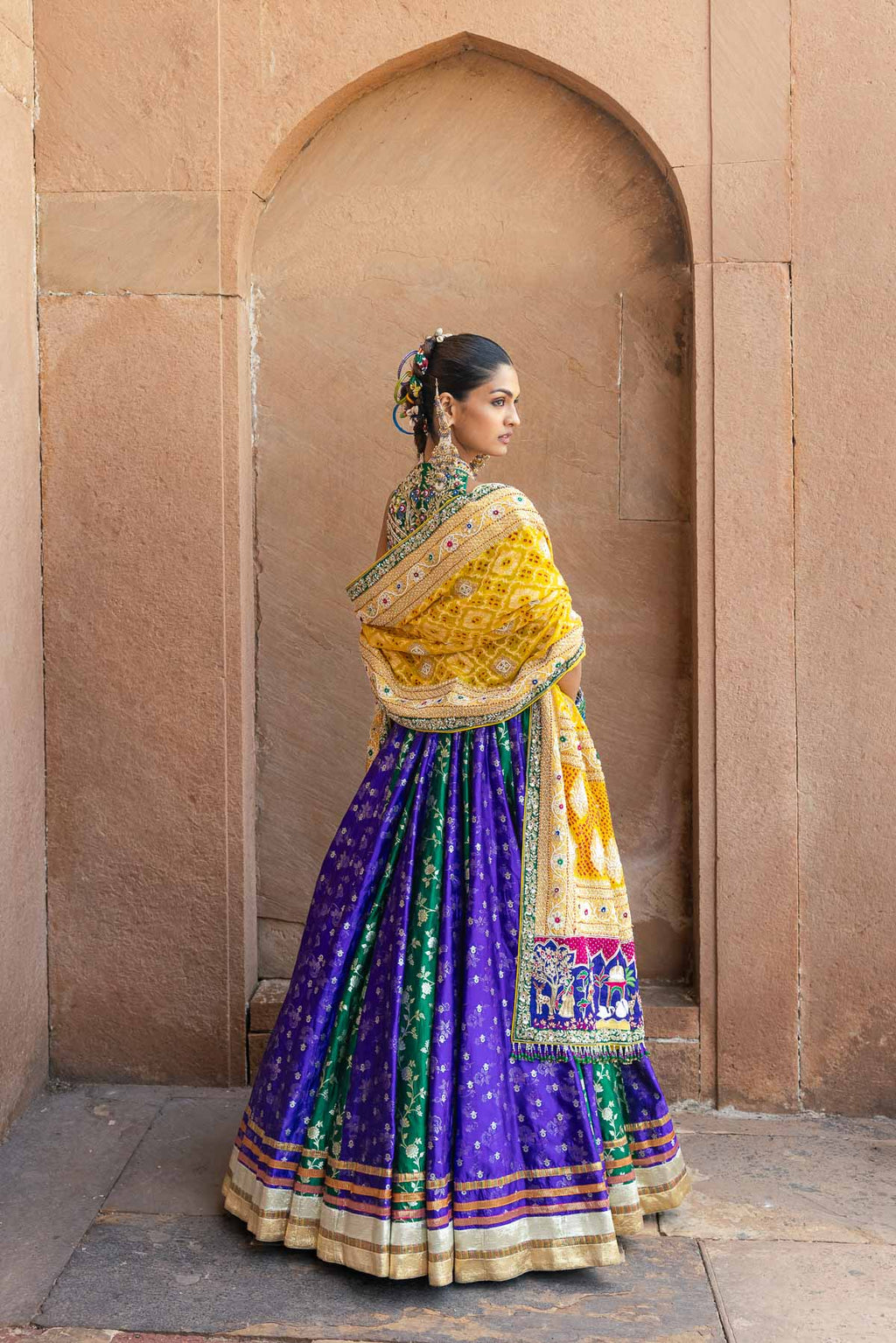 Balam Kesari Lehenga Set