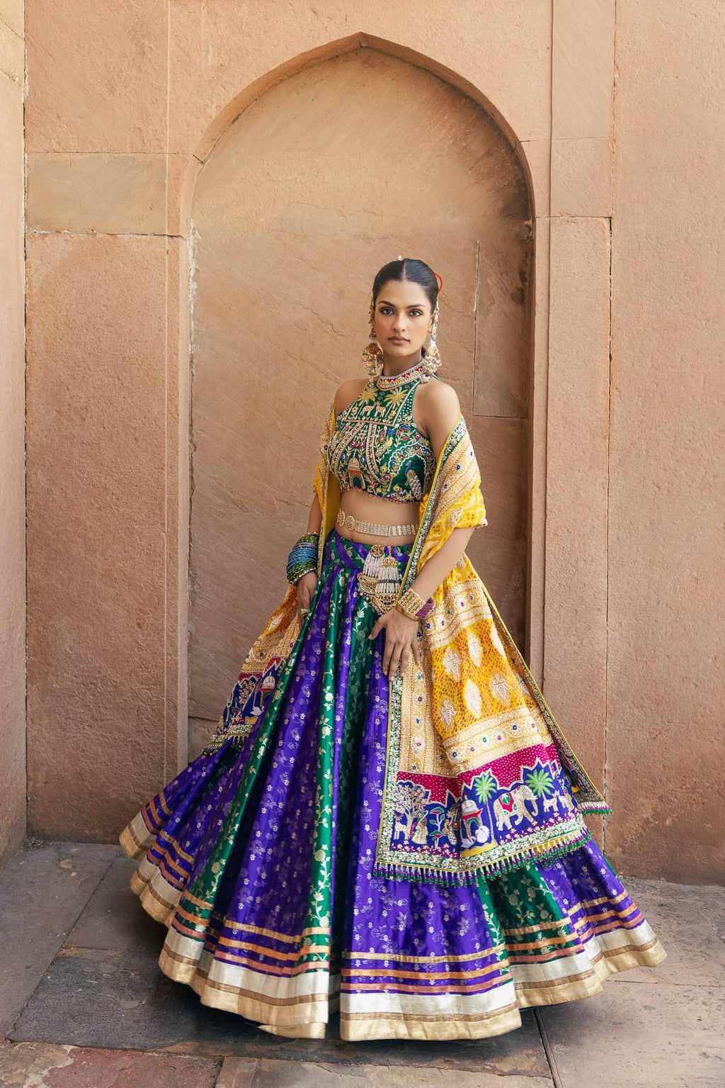 Balam Kesari Lehenga Set