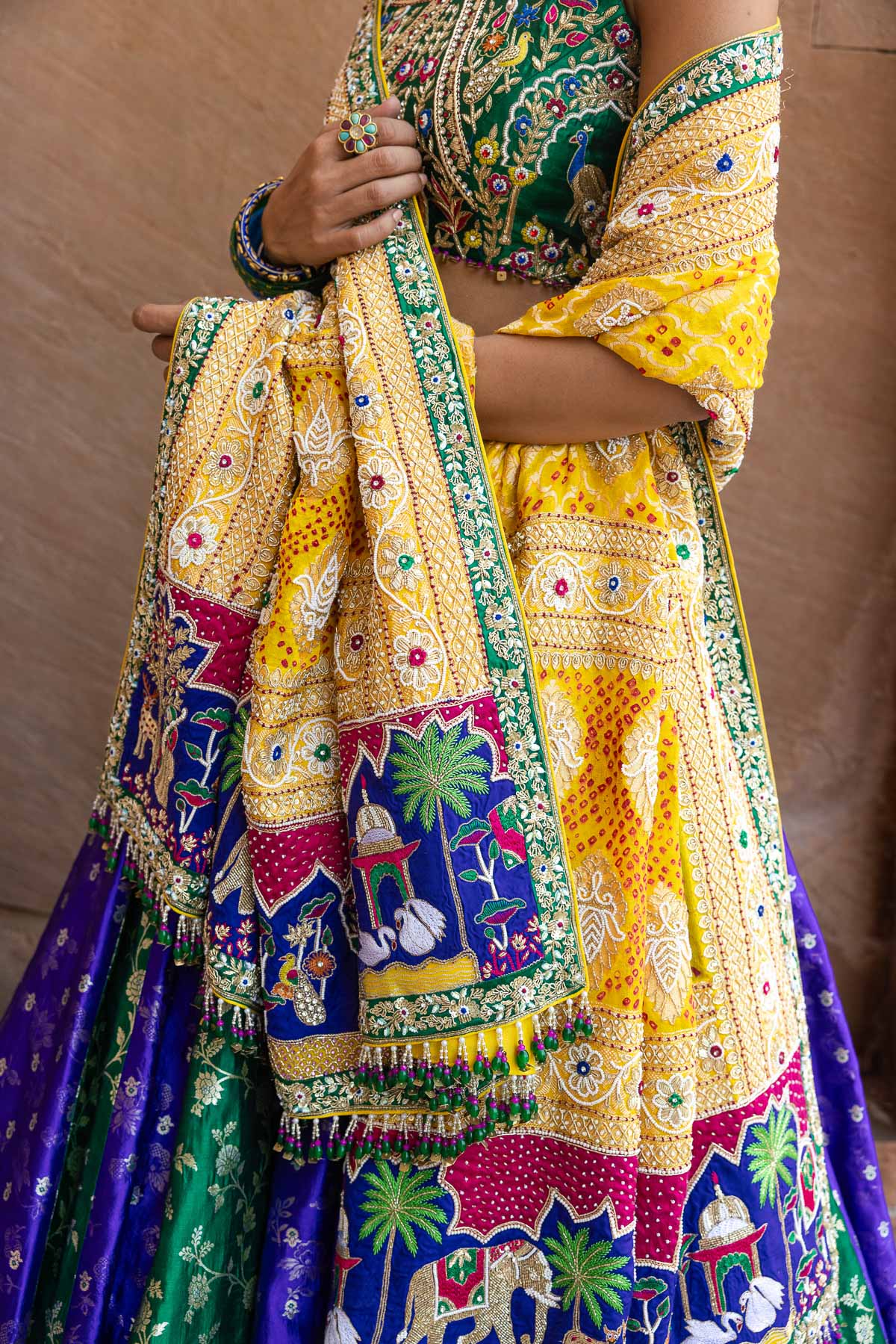 Balam Kesari Lehenga Set