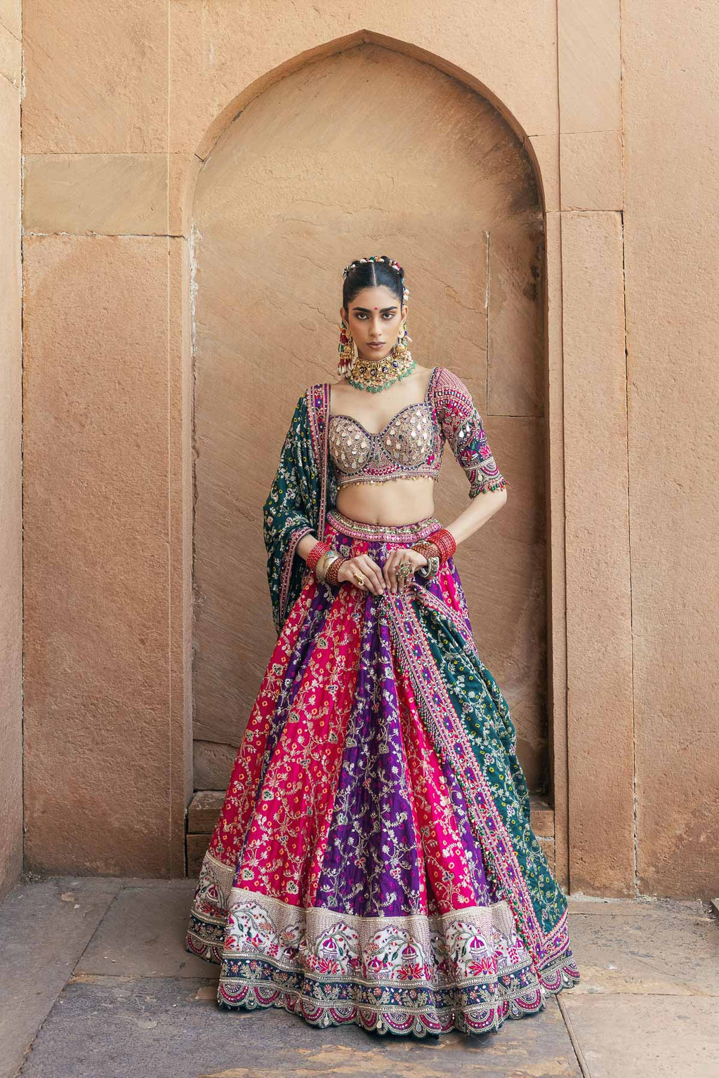 Gul Rang Lehenga Set