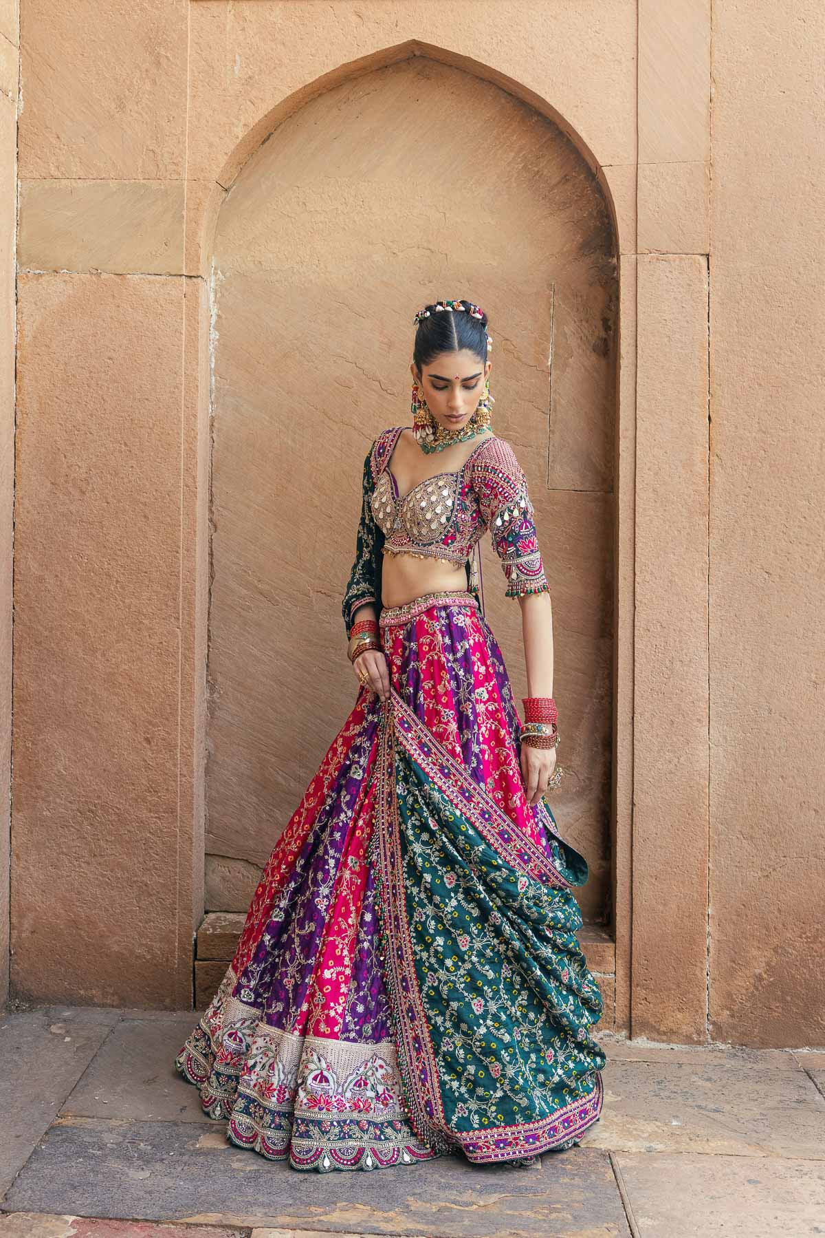 Gul Rang Lehenga Set
