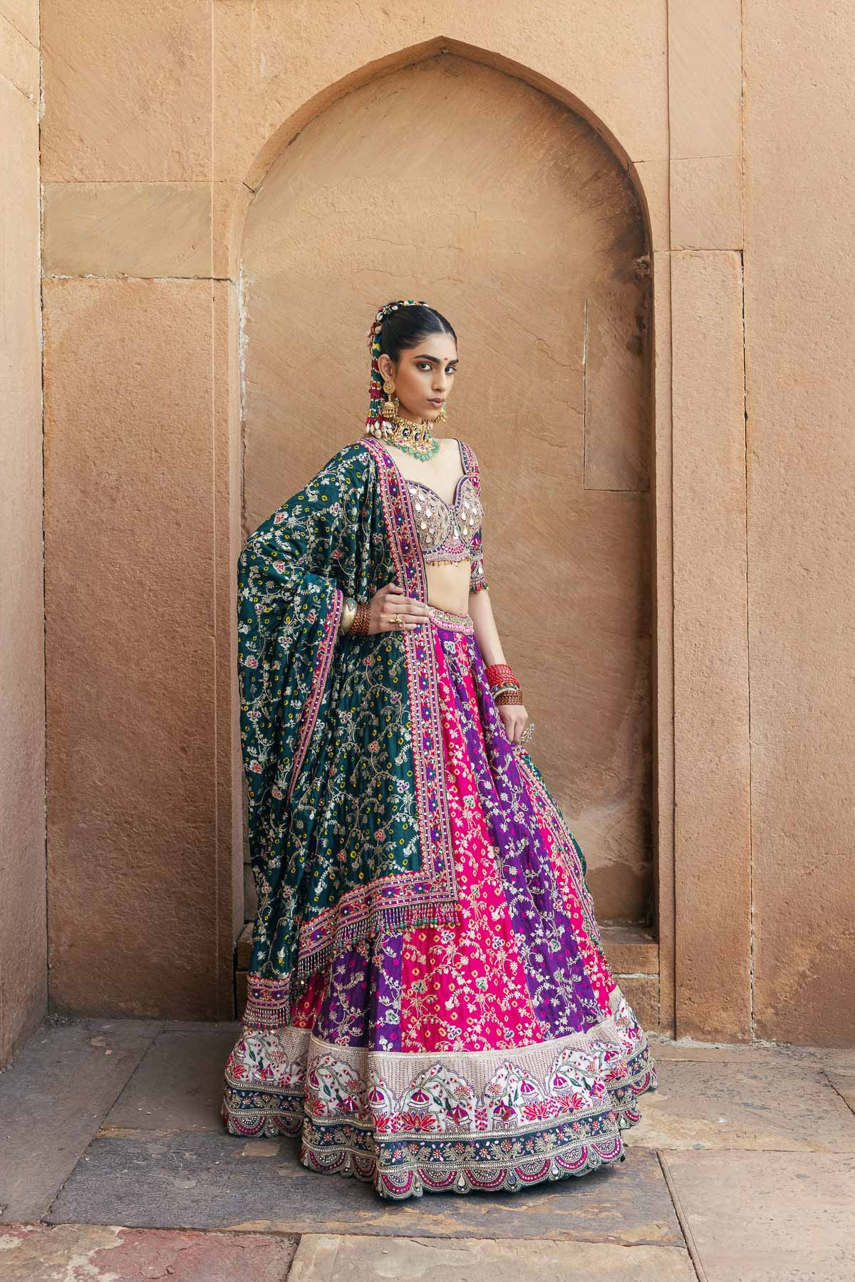 Gul Rang Lehenga Set