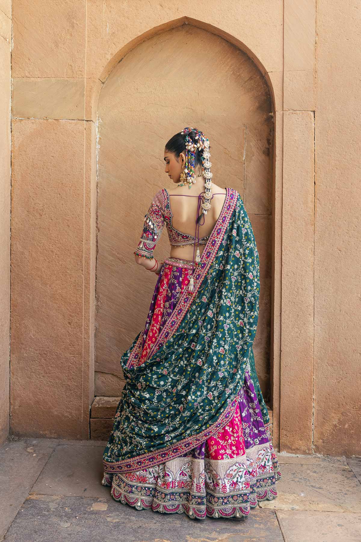 Gul Rang Lehenga Set