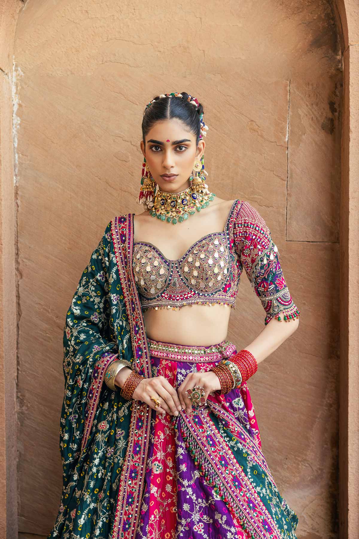 Gul Rang Lehenga Set