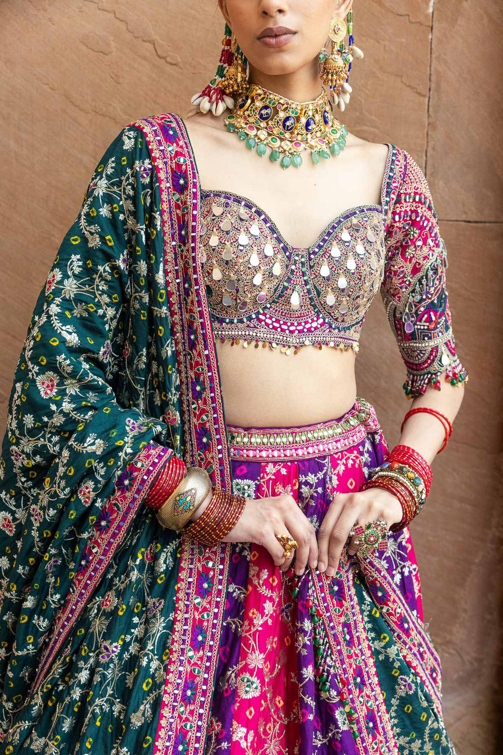 Gul Rang Lehenga Set