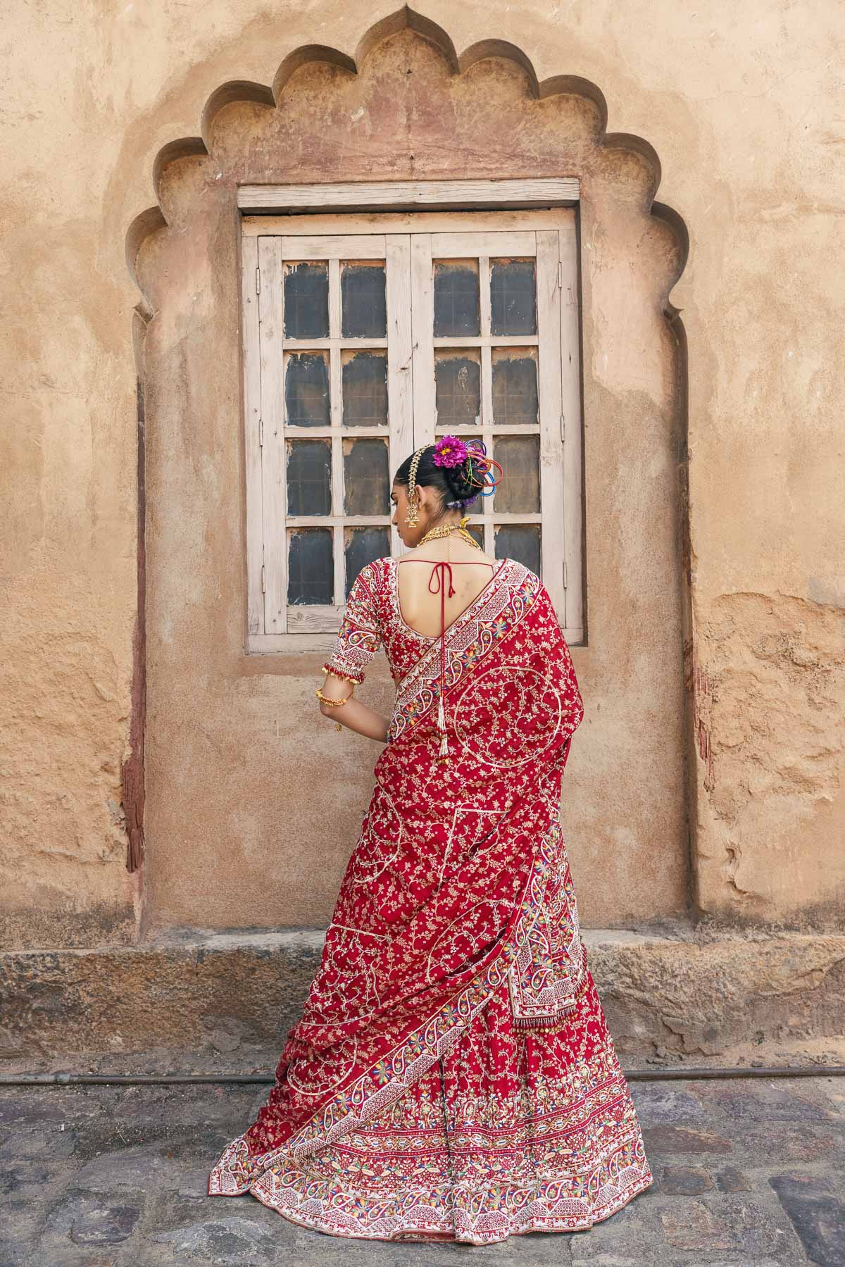 Laal Moti Lehenga Set