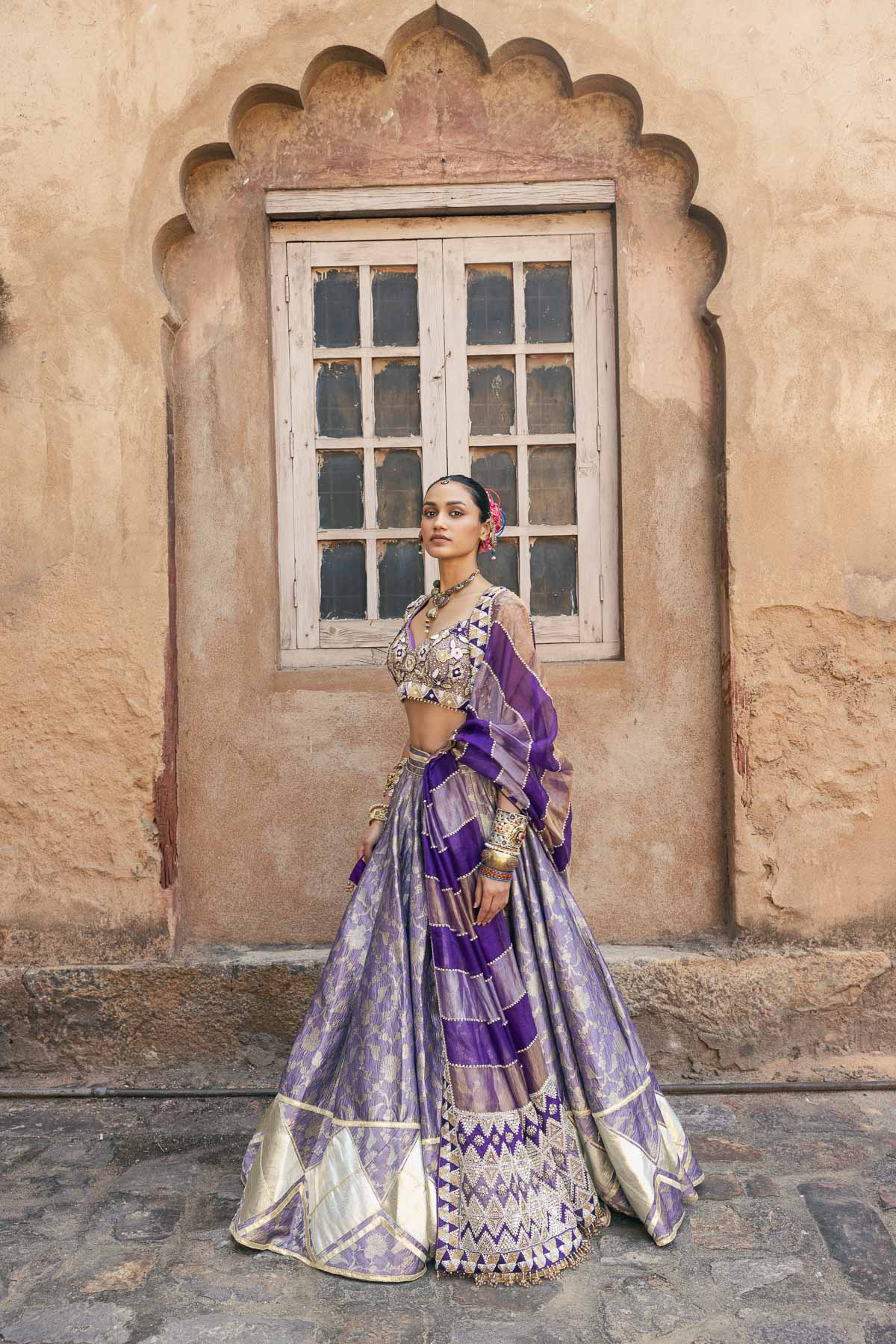 Sunehra Gota Lehenga Set