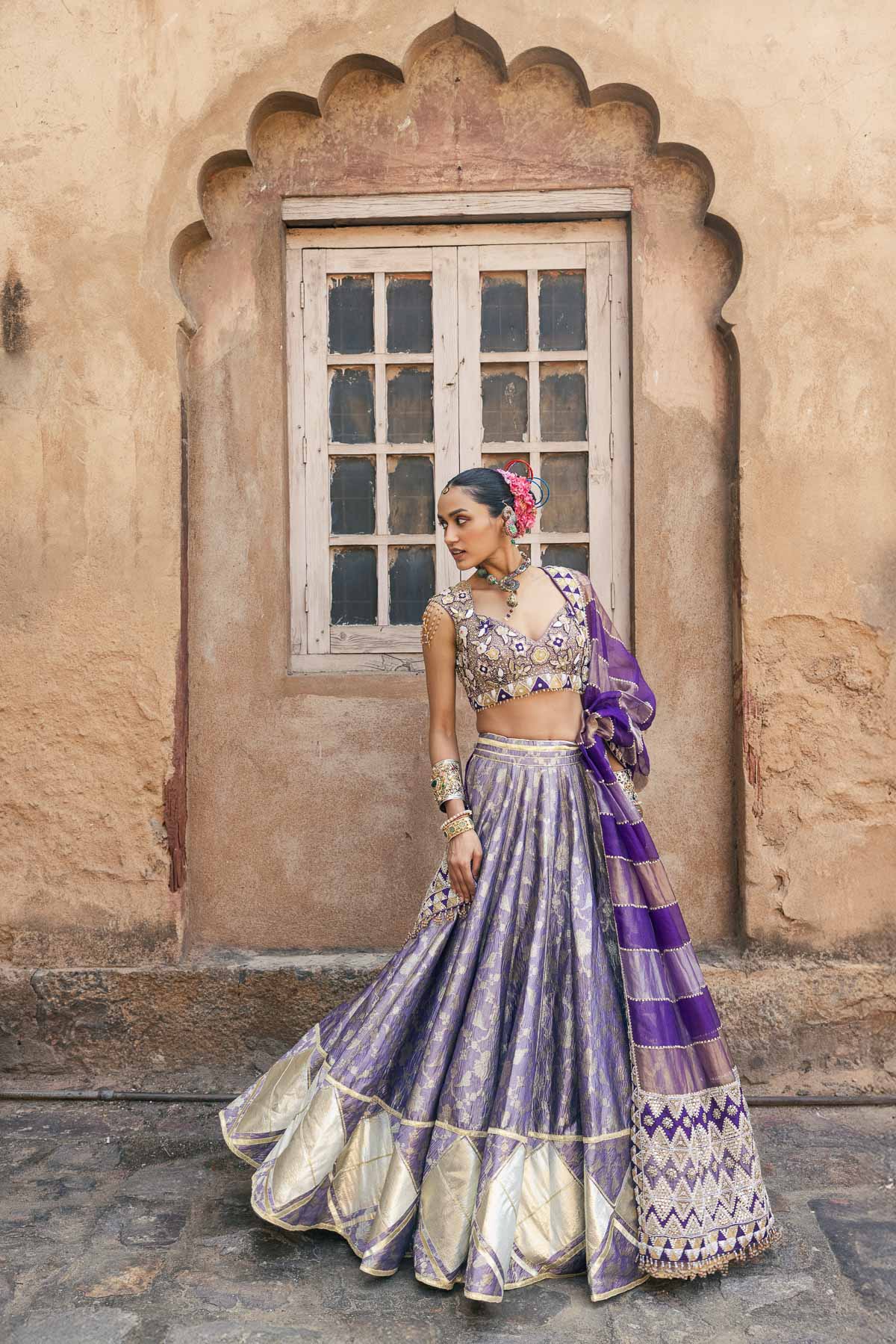 Sunehra Gota Lehenga Set