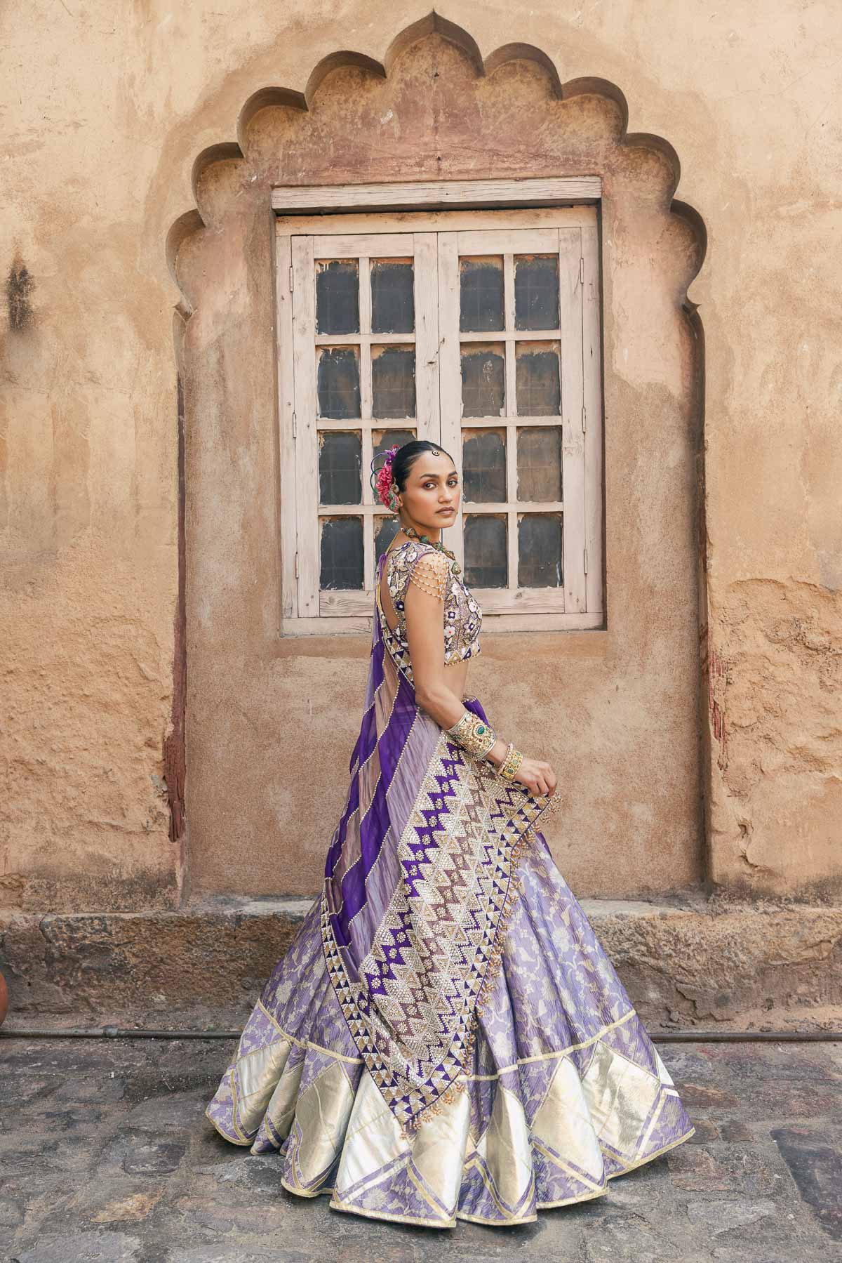 Sunehra Gota Lehenga Set