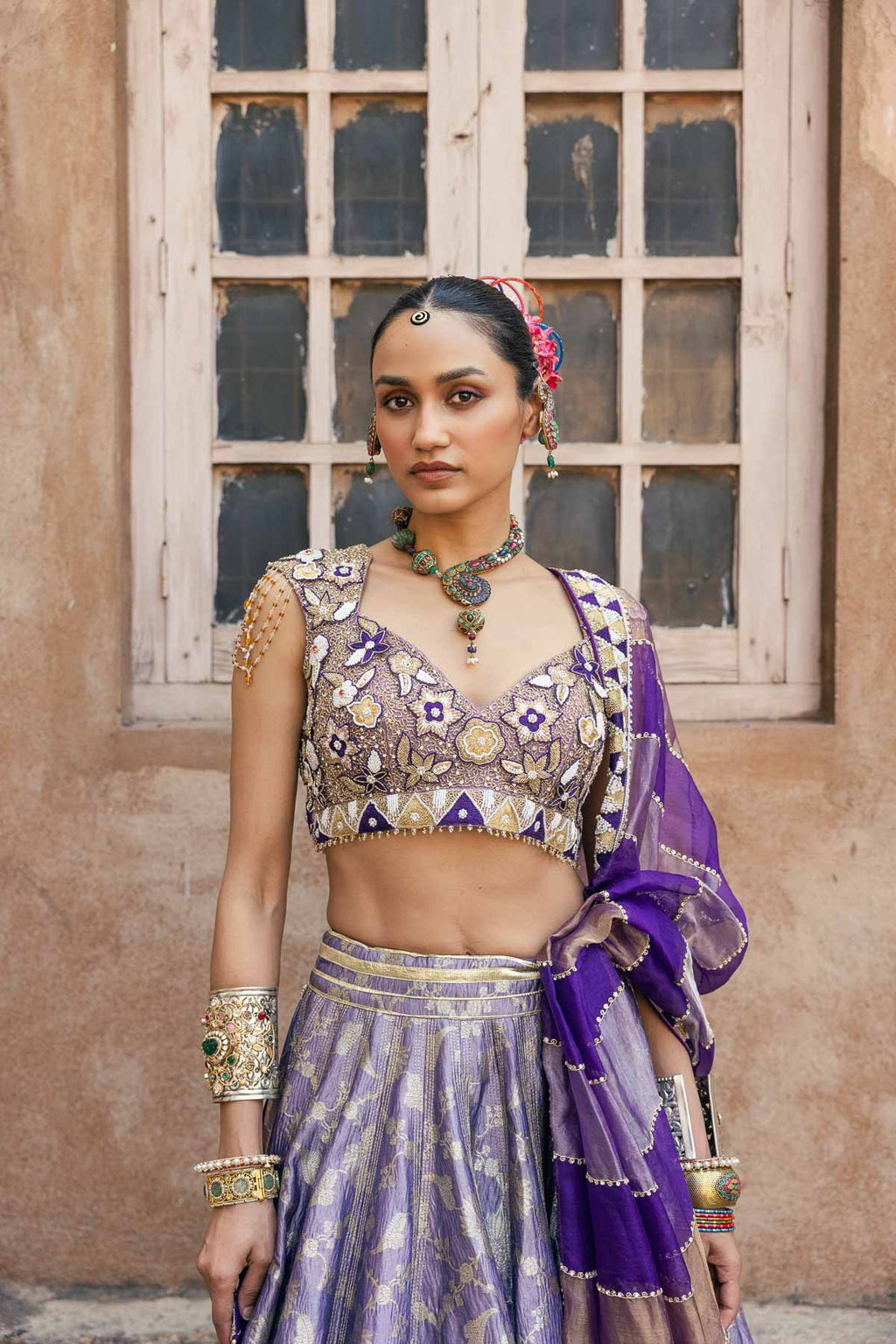 Sunehra Gota Lehenga Set