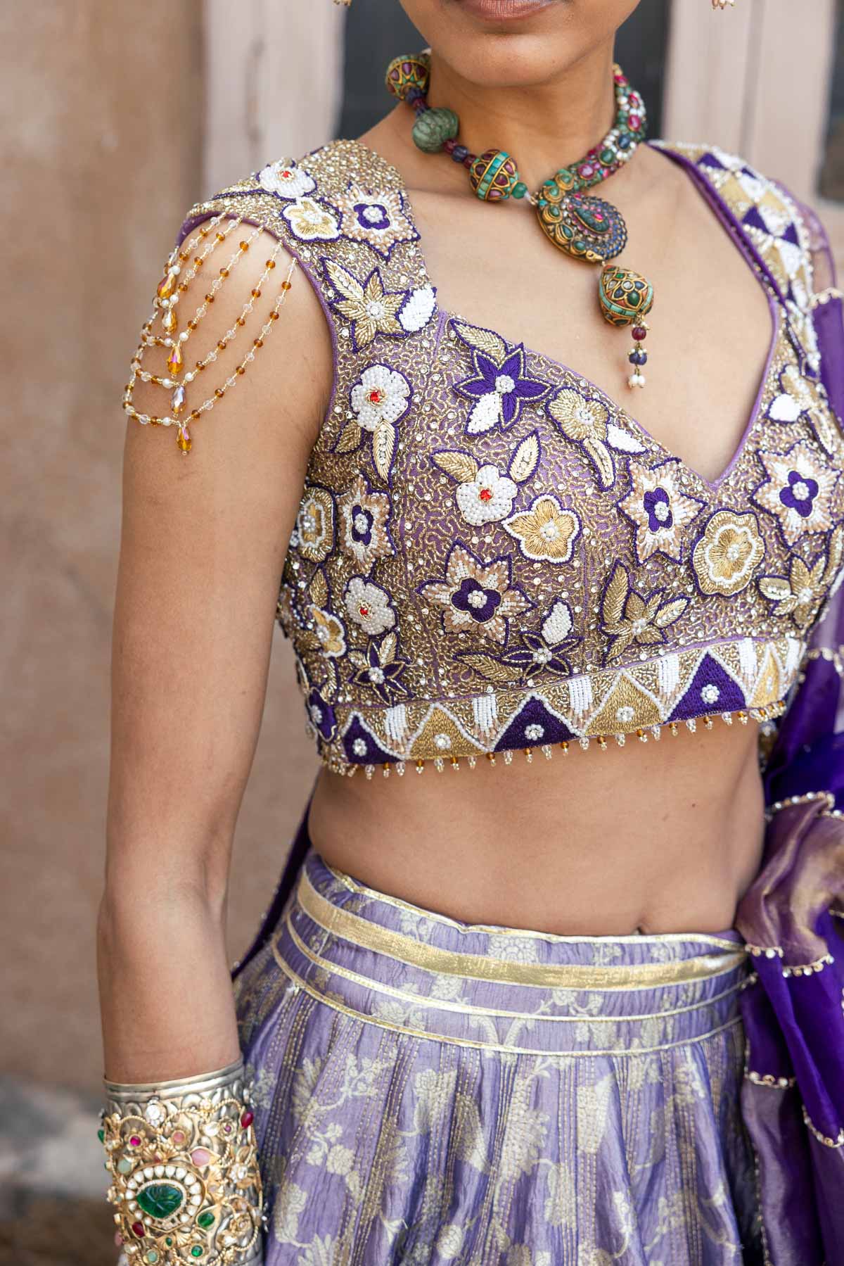 Sunehra Gota Lehenga Set