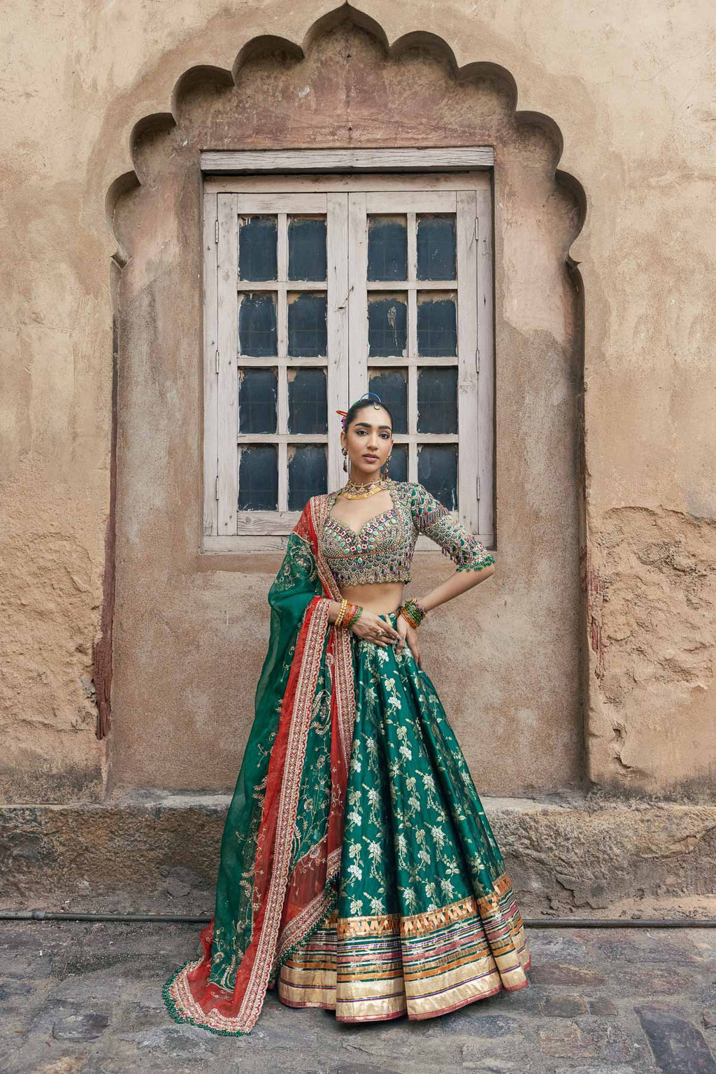 Hariyali Bandhan Lehenga Set