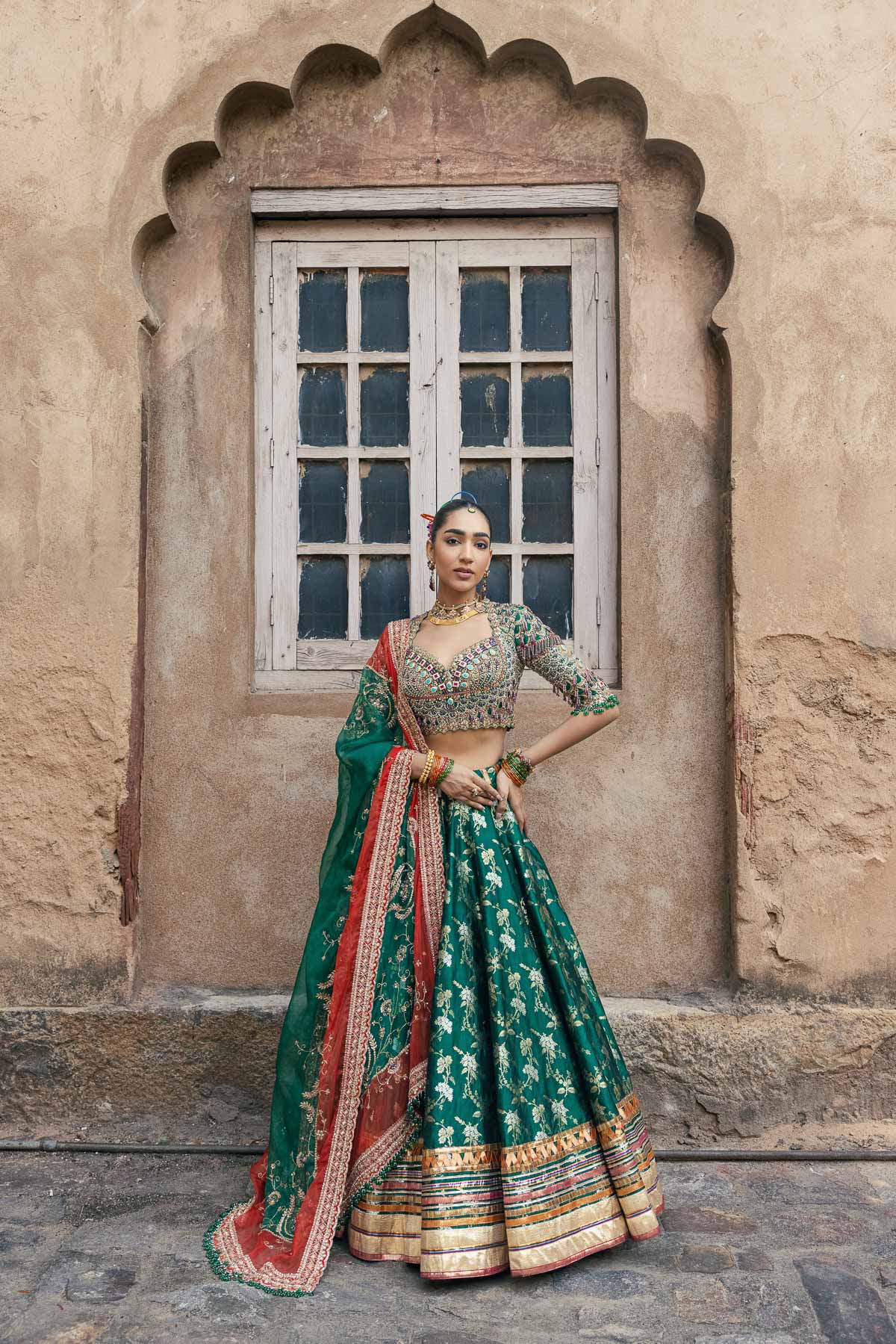 Hariyali Bandhan Lehenga Set