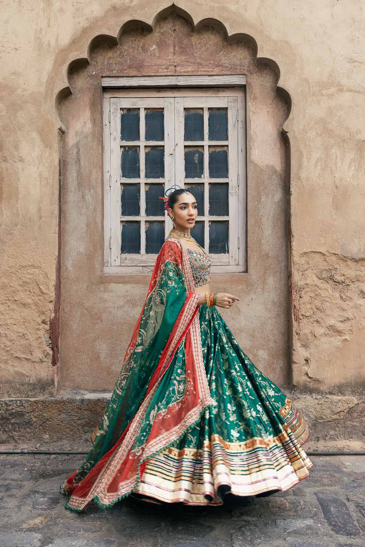 Hariyali Bandhan Lehenga Set