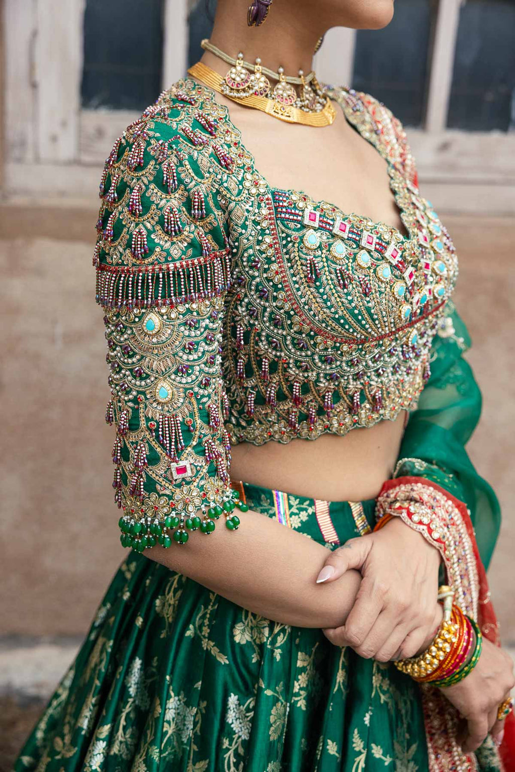 Hariyali Bandhan Lehenga Set