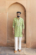 Kesari Pista Kurta Set