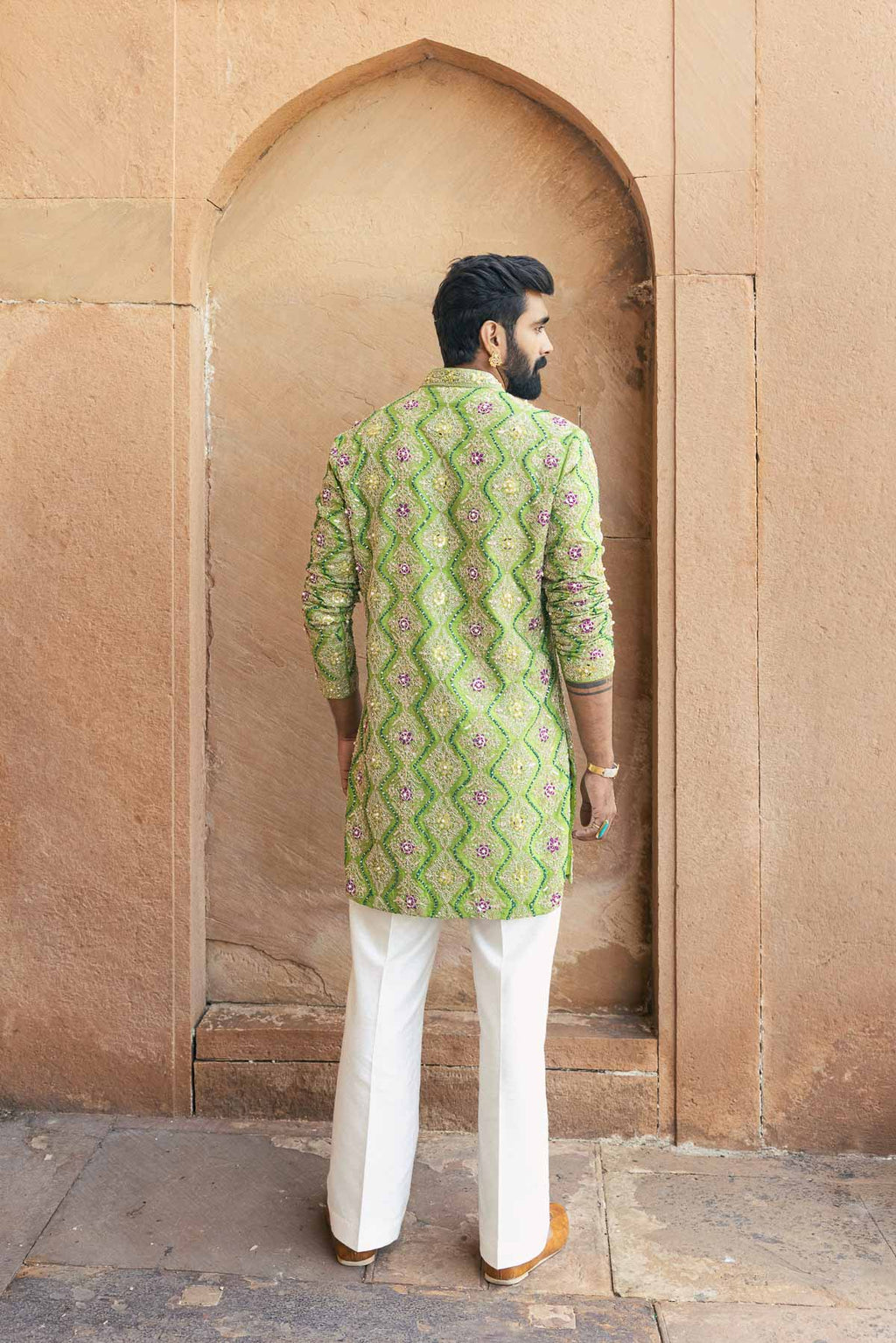 Kesari Pista Kurta Set