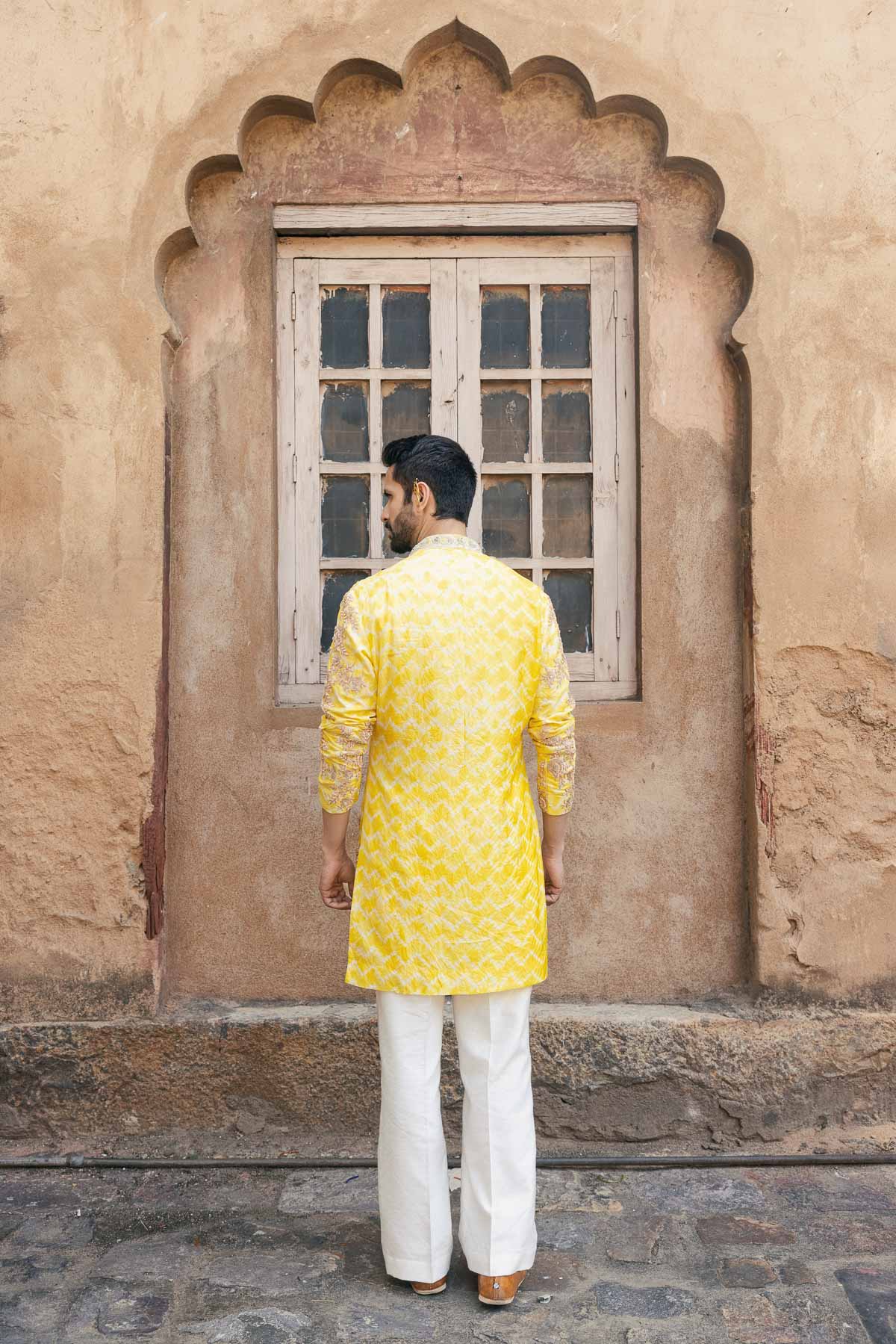 Peela cola Kurta Set