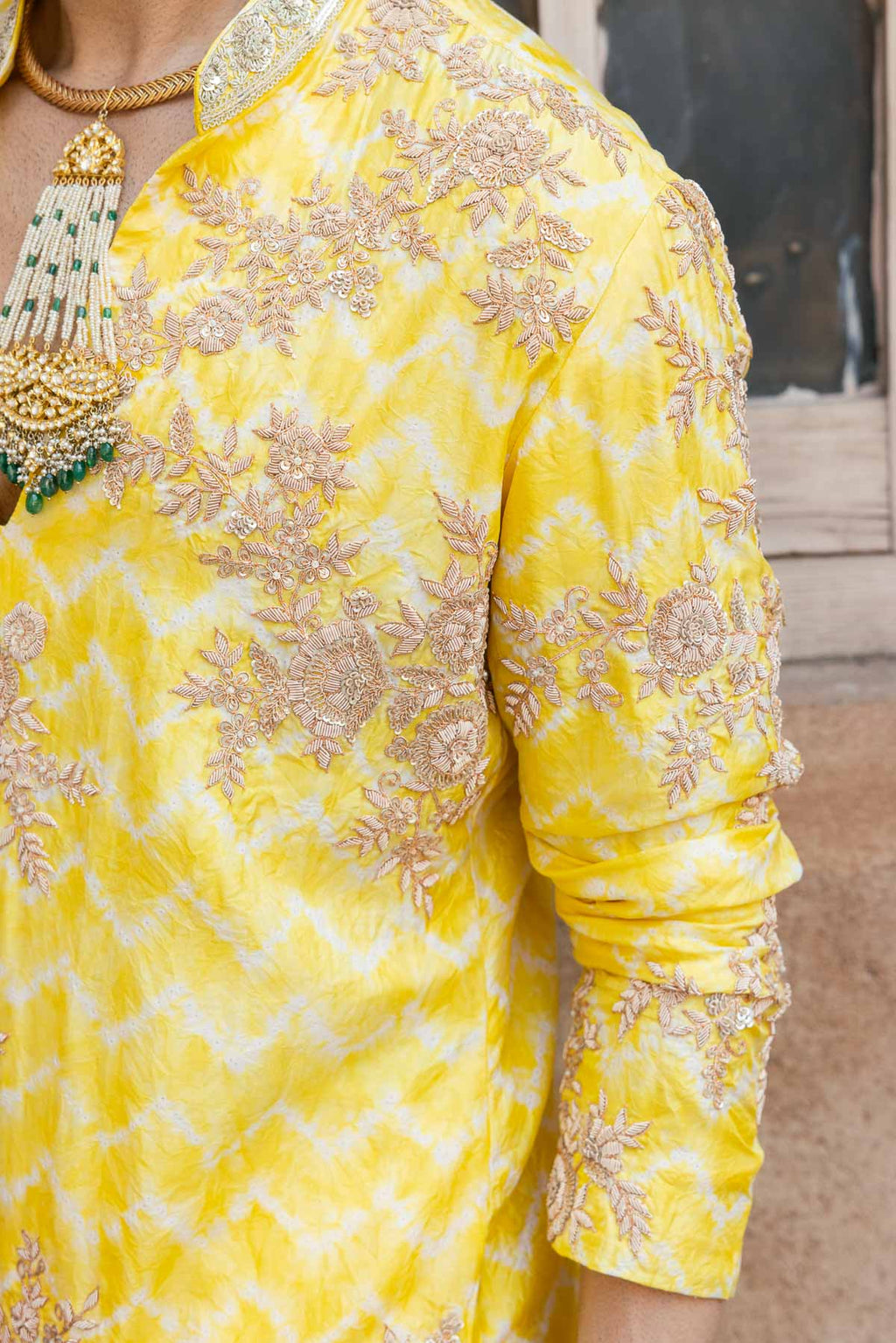Peela cola Kurta Set