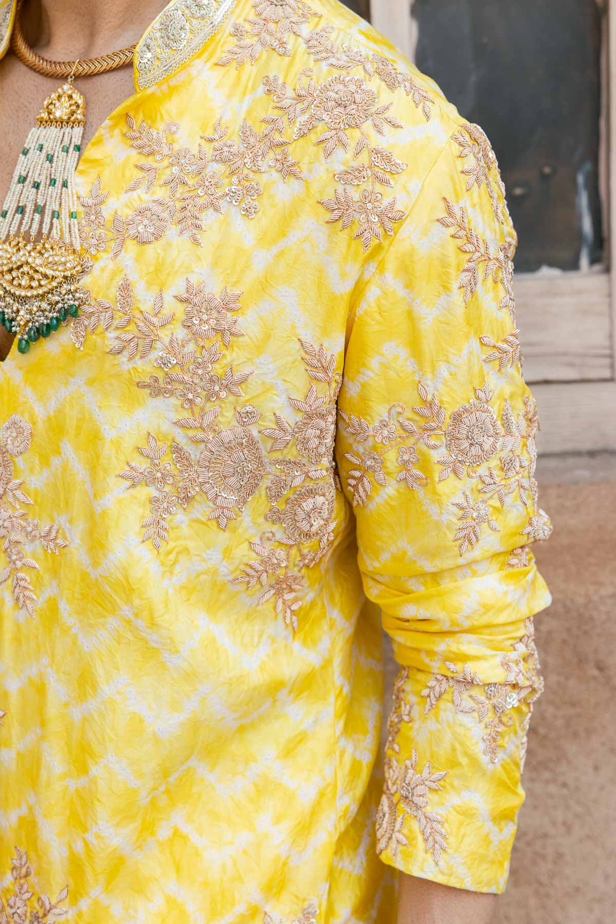Peela cola Kurta Set