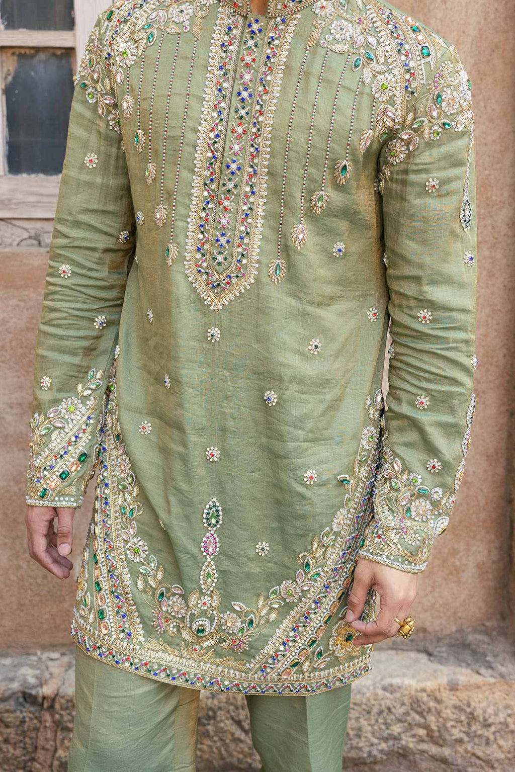 Zaituni Tissue Kurta Set