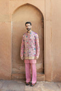 Peach Paithani Tissue Koti Set