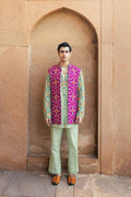 Gulabi Paan Silk Koti Set